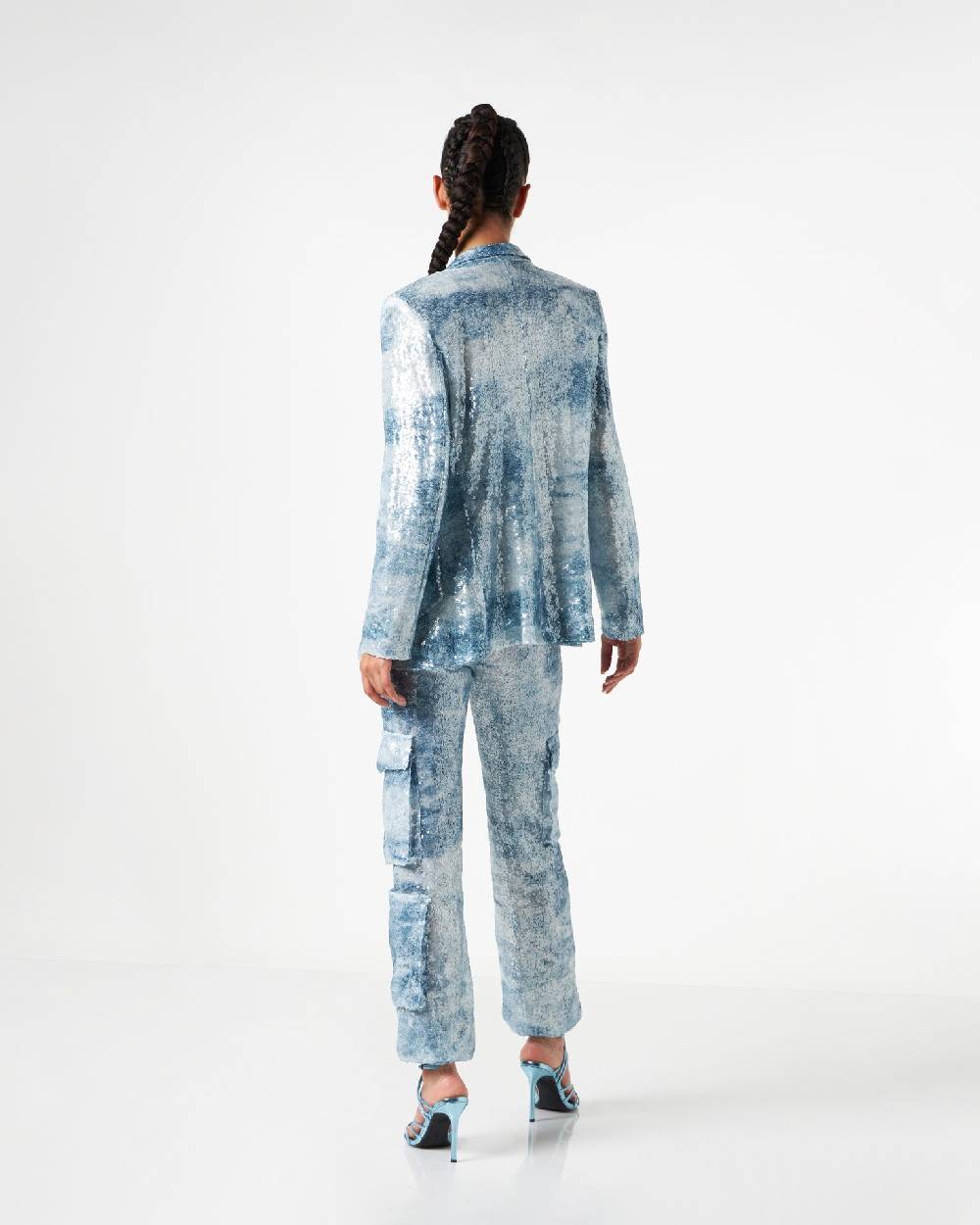 Le Twins Como Paillettes Jeans Celeste Convenienza