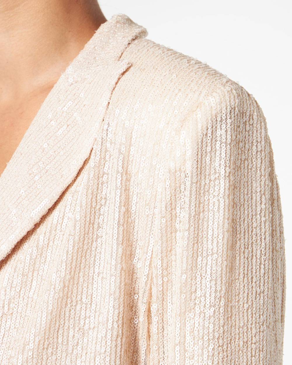 Le Twins Comacchio Corta Paillettes Opache Beige Outlet