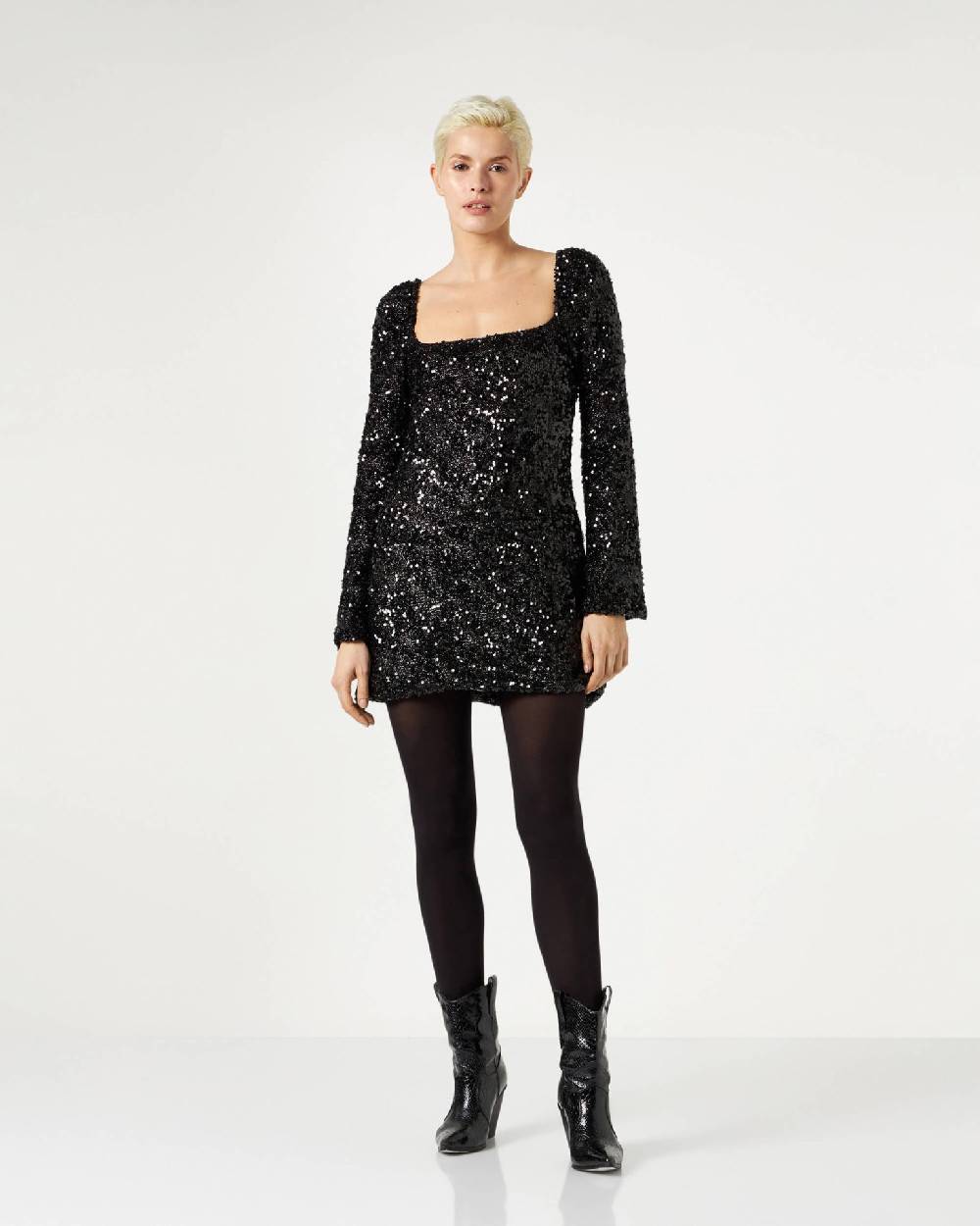Le Twins Simo Paillettes Lurex Nero Negozio