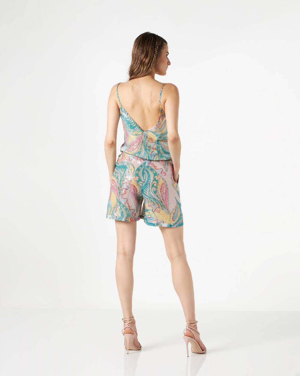 Le Twins Franca Paillettes Cashmere Italia