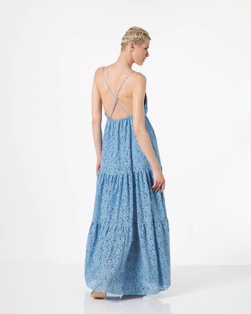 Le Twins Ostuni Pizzo Lurex Celeste Nuovo