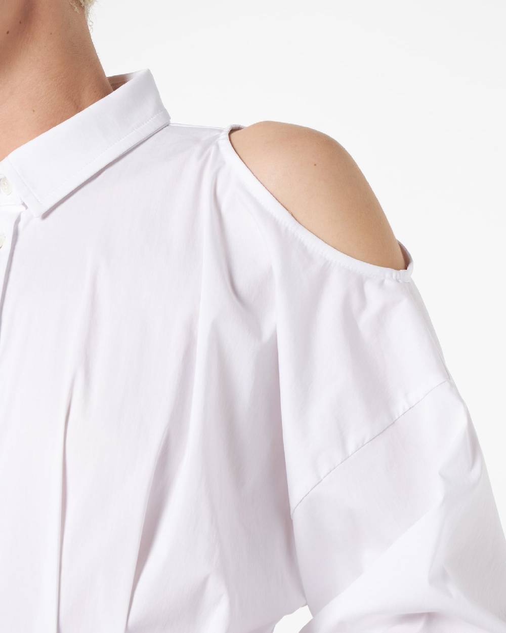 Le Twins Cristiana Corto Bianco Spalle Bucate Presa