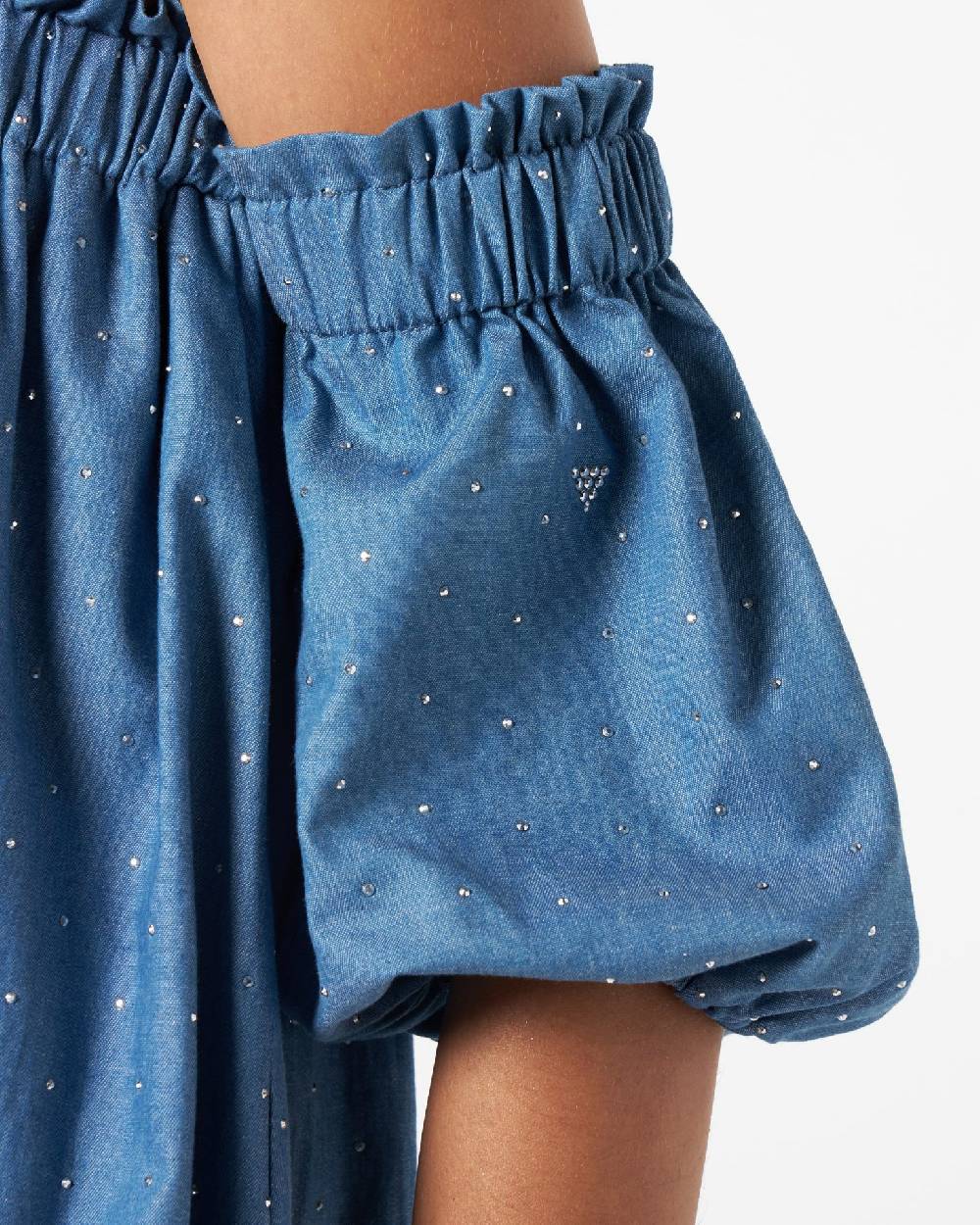 Le Twins Deva chambray Strass Celeste Offerta