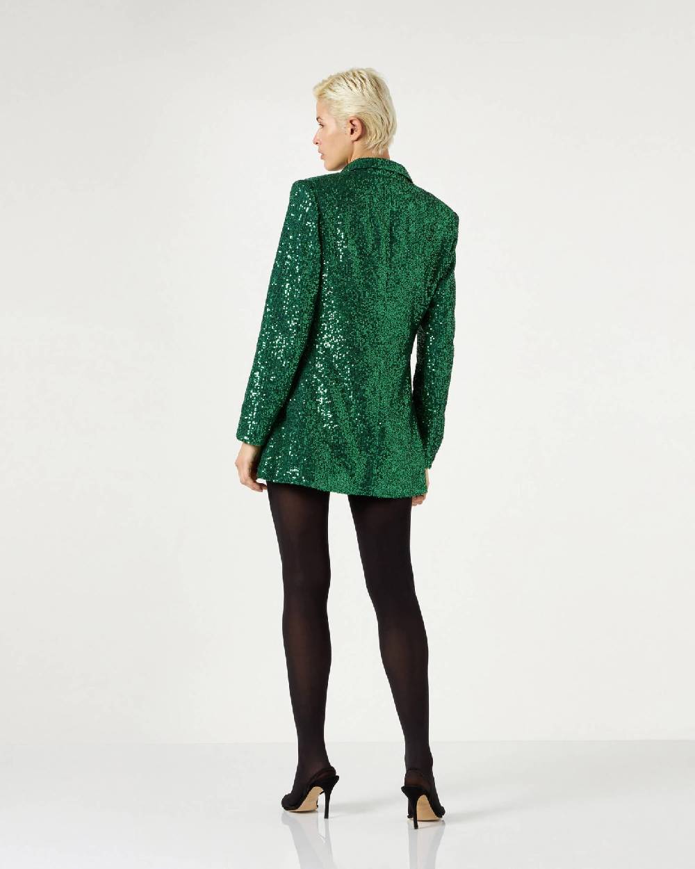Le Twins Como Paillettes Verde Vendita Calda