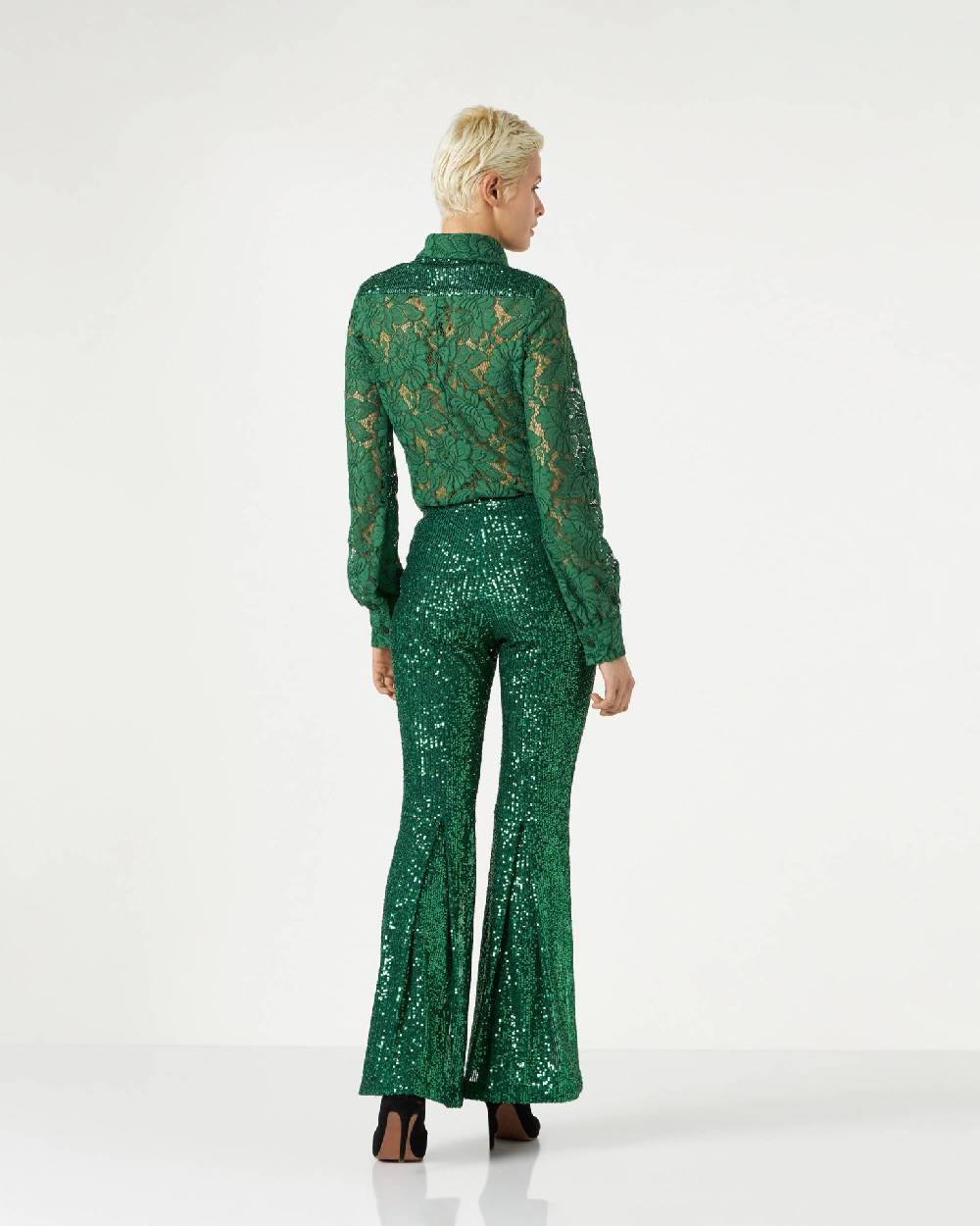 Le Twins Moni Paillettes Verde Vendite Flash