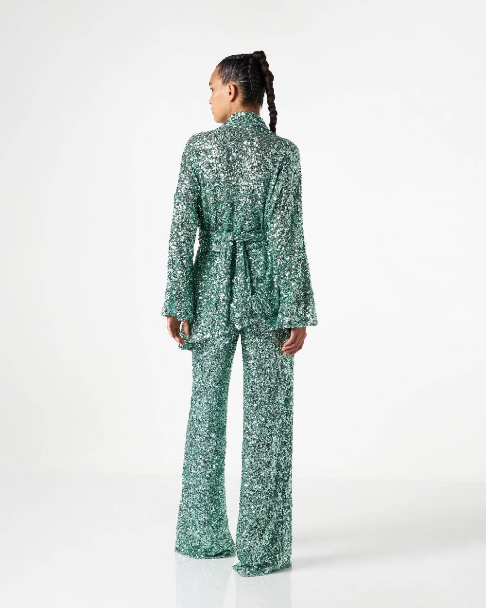 Le Twins Francesca Pailettes Turchese Moda