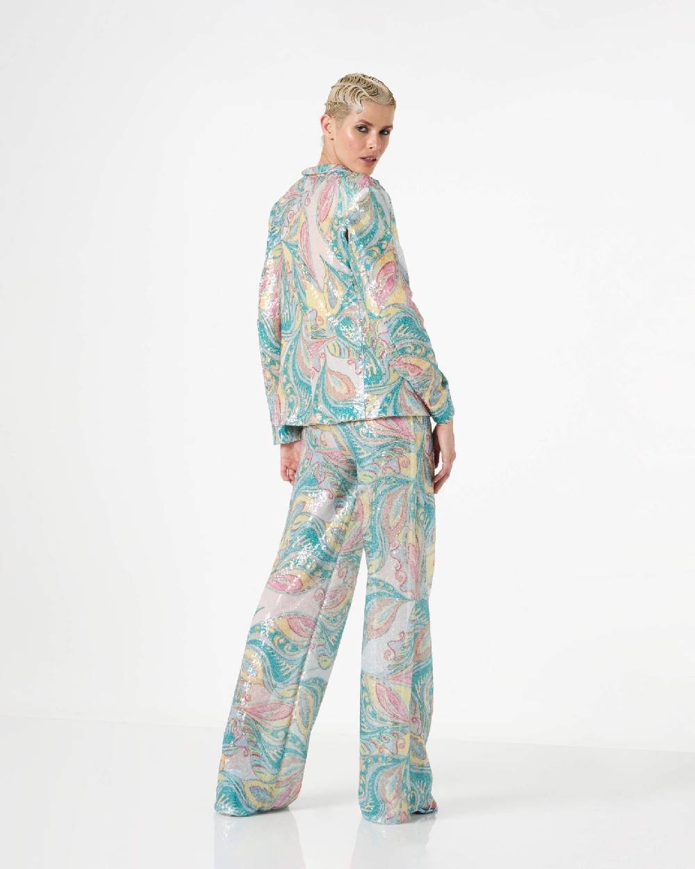 Le Twins Francesca Paillettes Cashmere Italy
