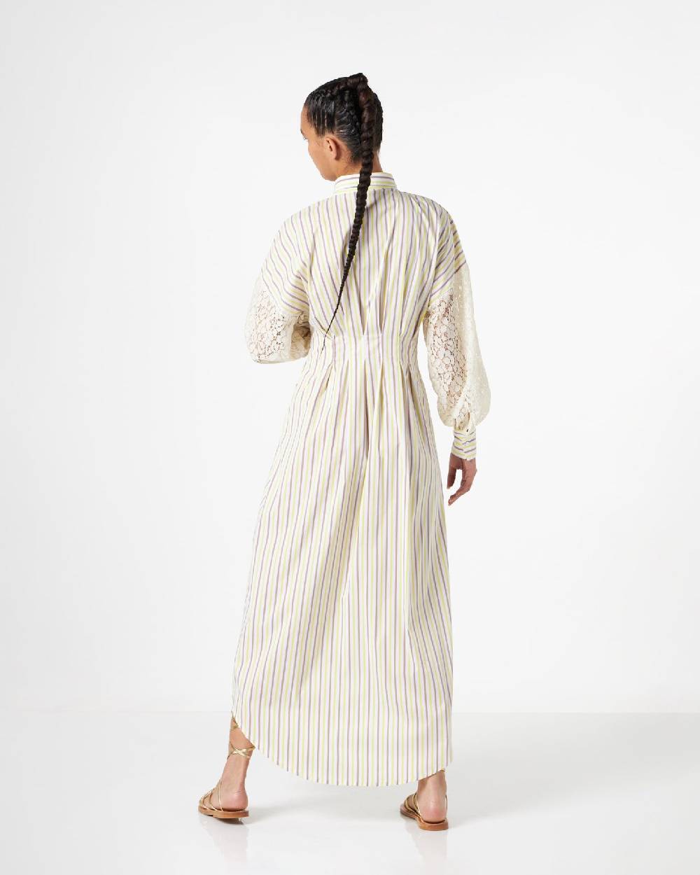 Le Twins Cristiana Lungo Righe e Pizzo Saldi Di Fabbrica