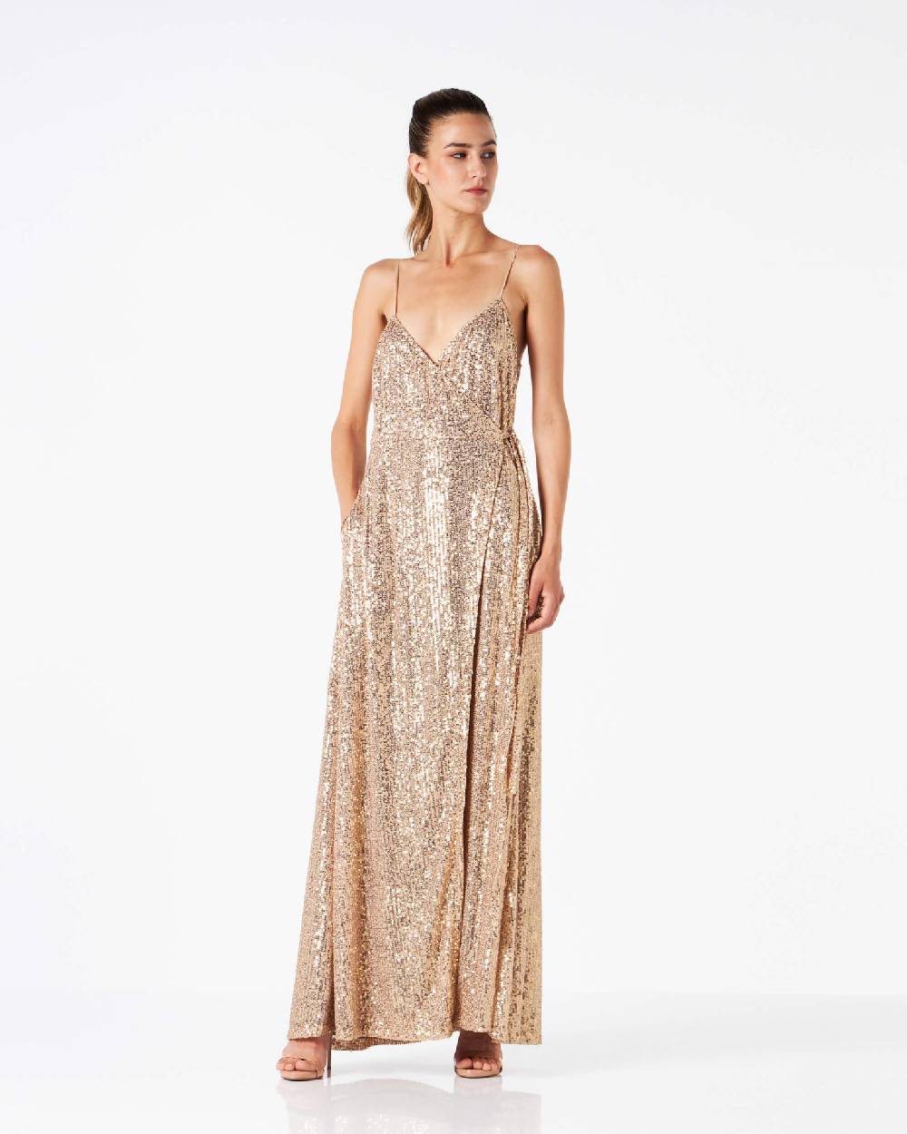 Le Twins Ary Incrocio Paillettes Oro Saldi Di Fabbrica