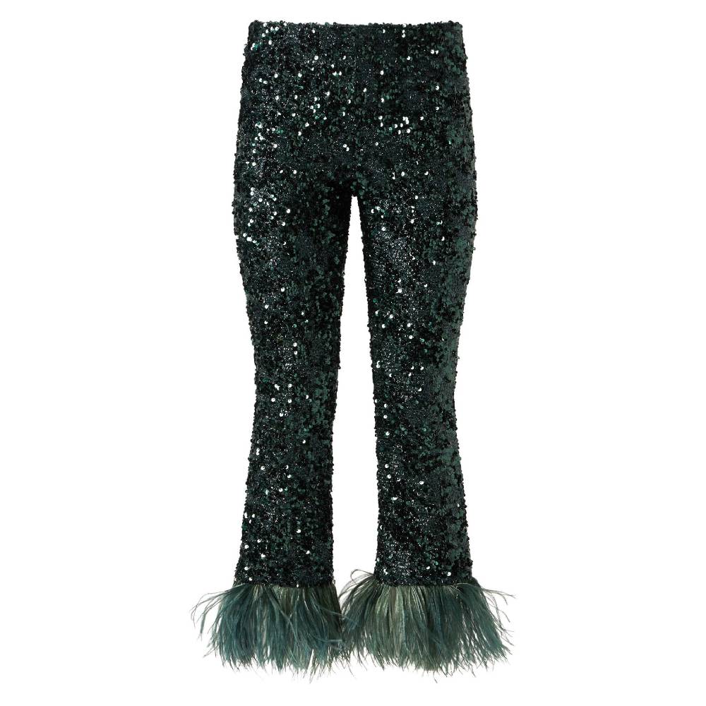 Le Twins Savy Paillettes Lurex Verde Italia