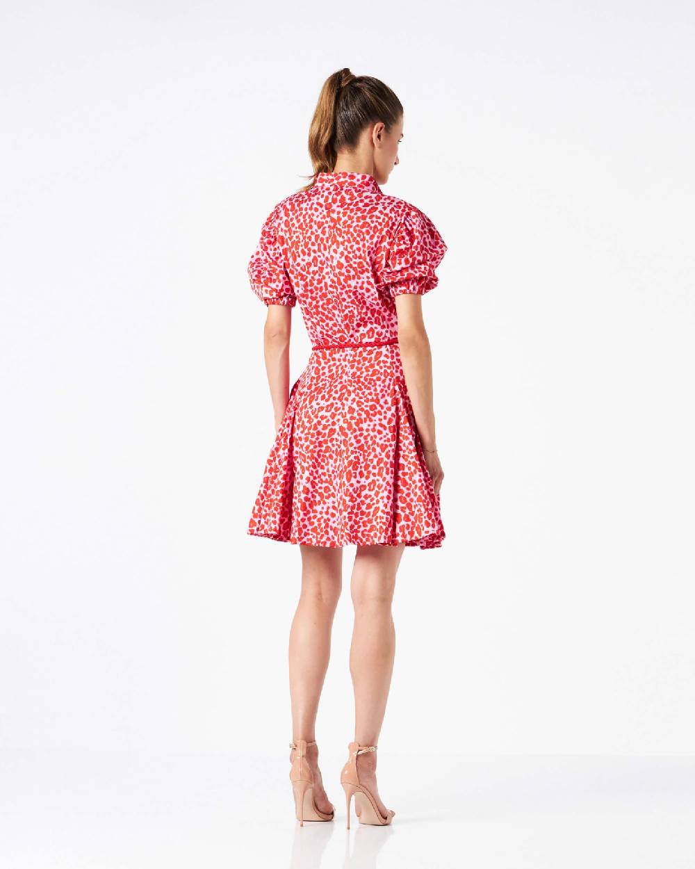 Le Twins Sofy Animalier Rosso con Cintura Hotsell