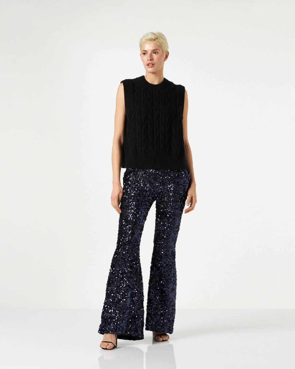 Le Twins Moni Paillettes Lurex Blu