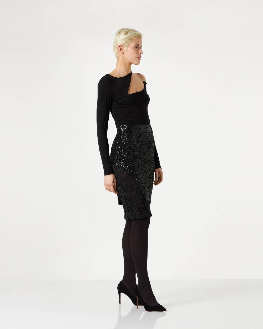 Le Twins Varese Paillettes Nero Moda