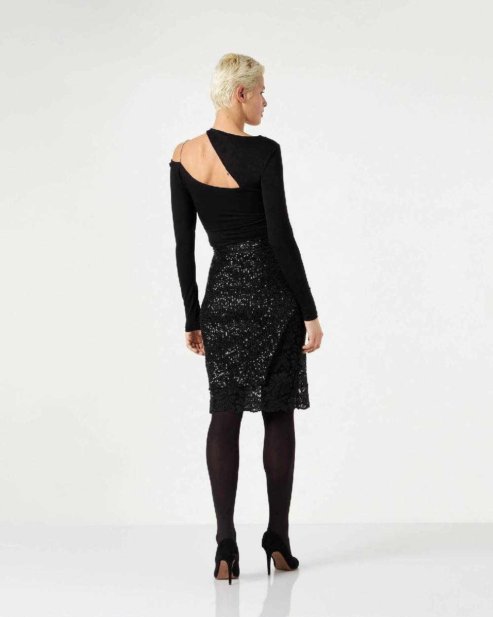 Le Twins Varese Paillettes Nero Moda