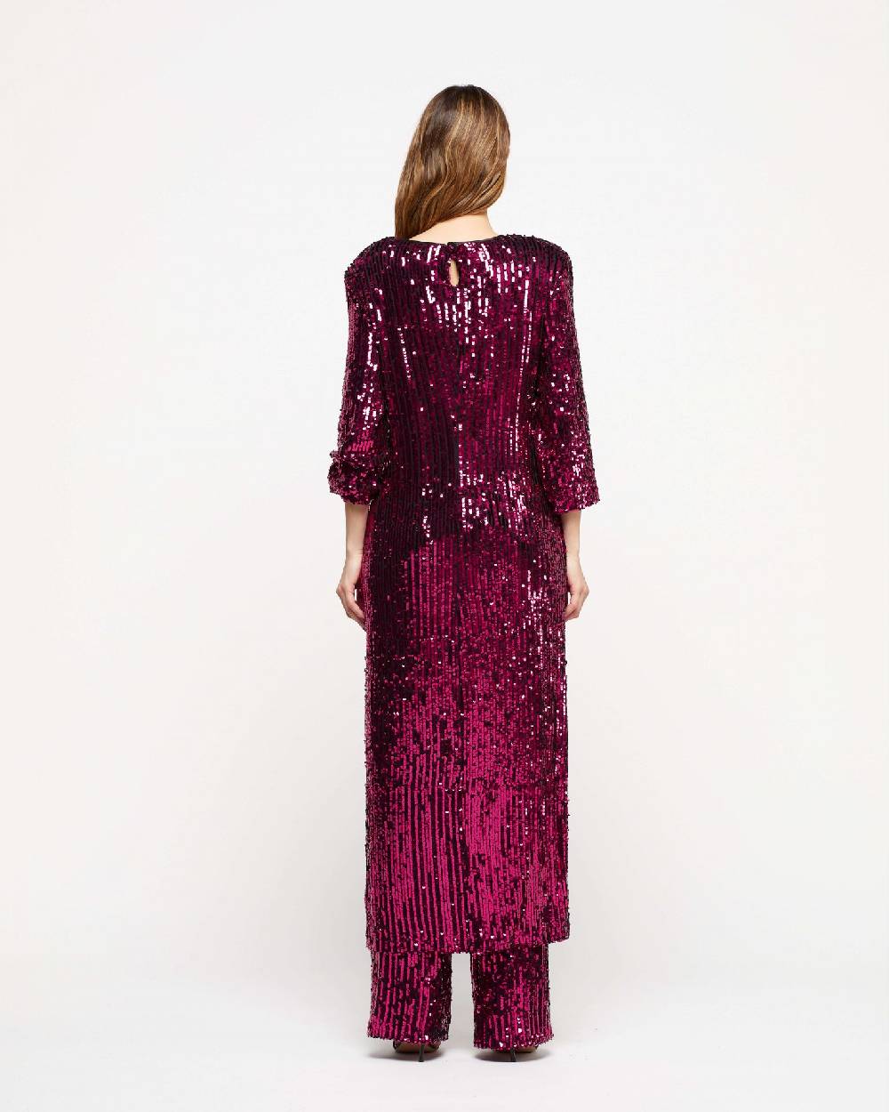 Le Twins Abito Michela – Paillettes Fuscia Fino Al -60%