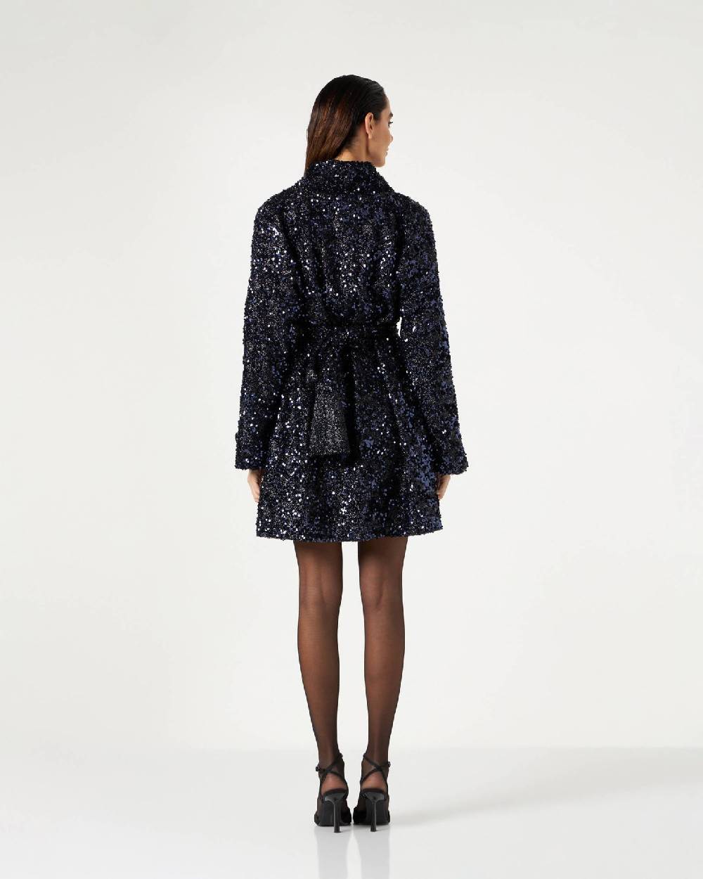 Le Twins Emma Paillettes Lurex Blu Outlet