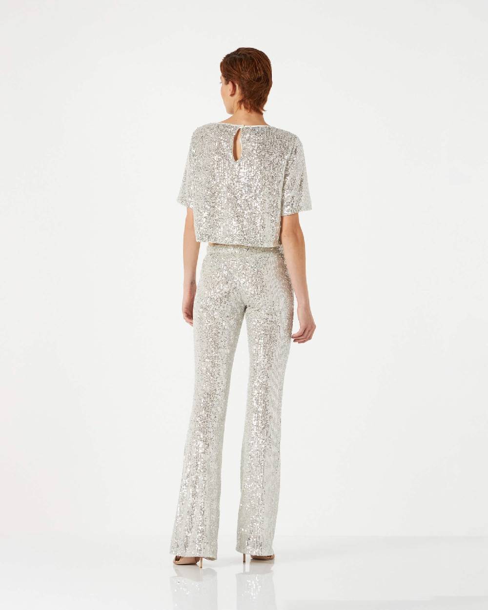Le Twins Giusy Paillettes Argento In Saldo