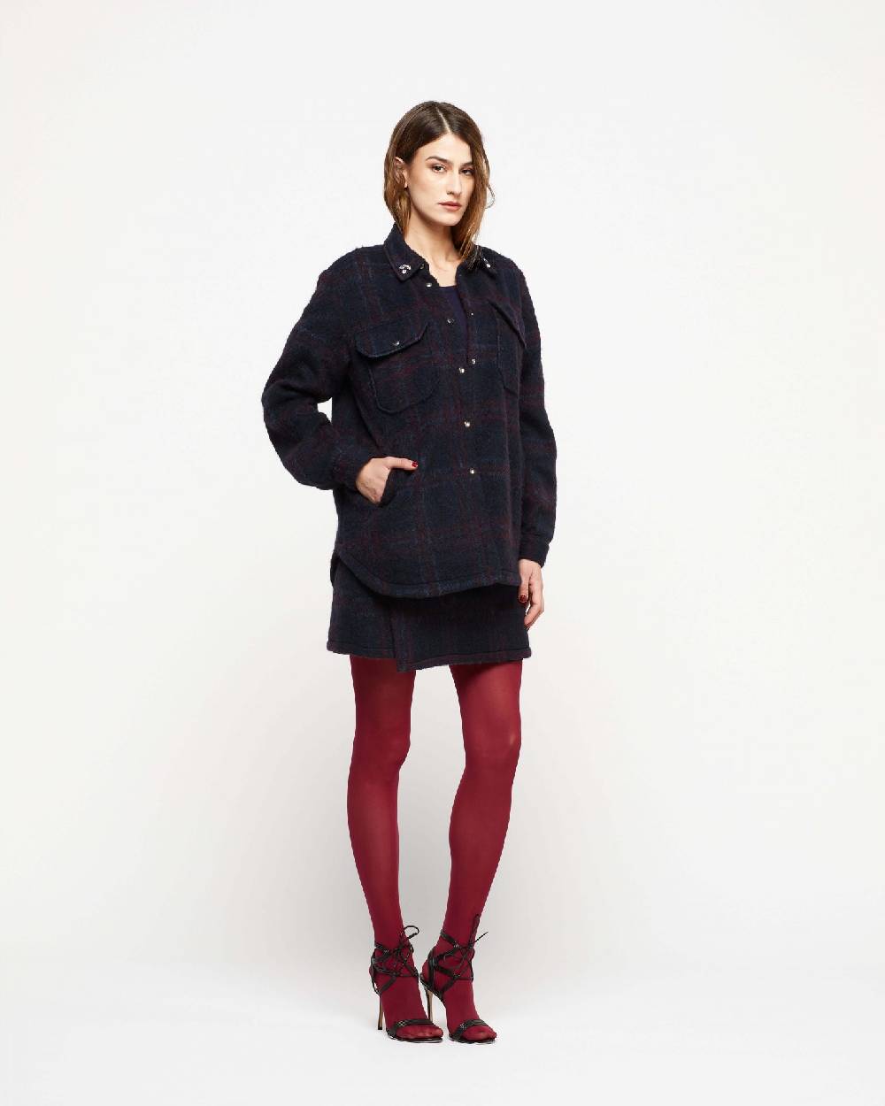 Le Twins Camicia Daniela – Blu Riga Bordeaux Negozi Online