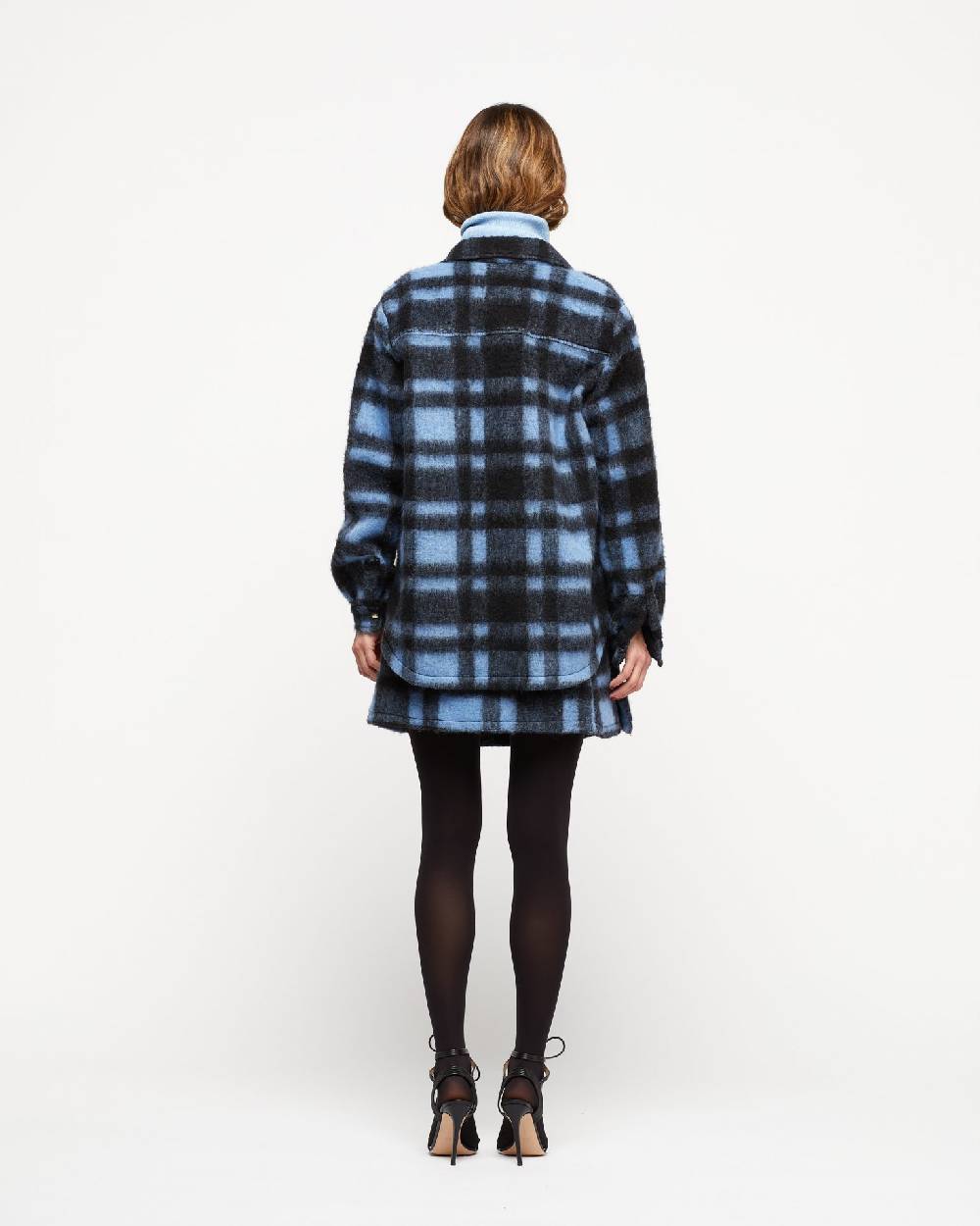 Le Twins Camicia Daniela – Quadri Celeste e Nero Acquista Ora