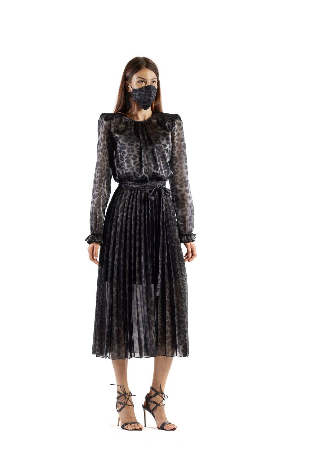Le Twins Milano Animalier Grigio e Nero Offerta