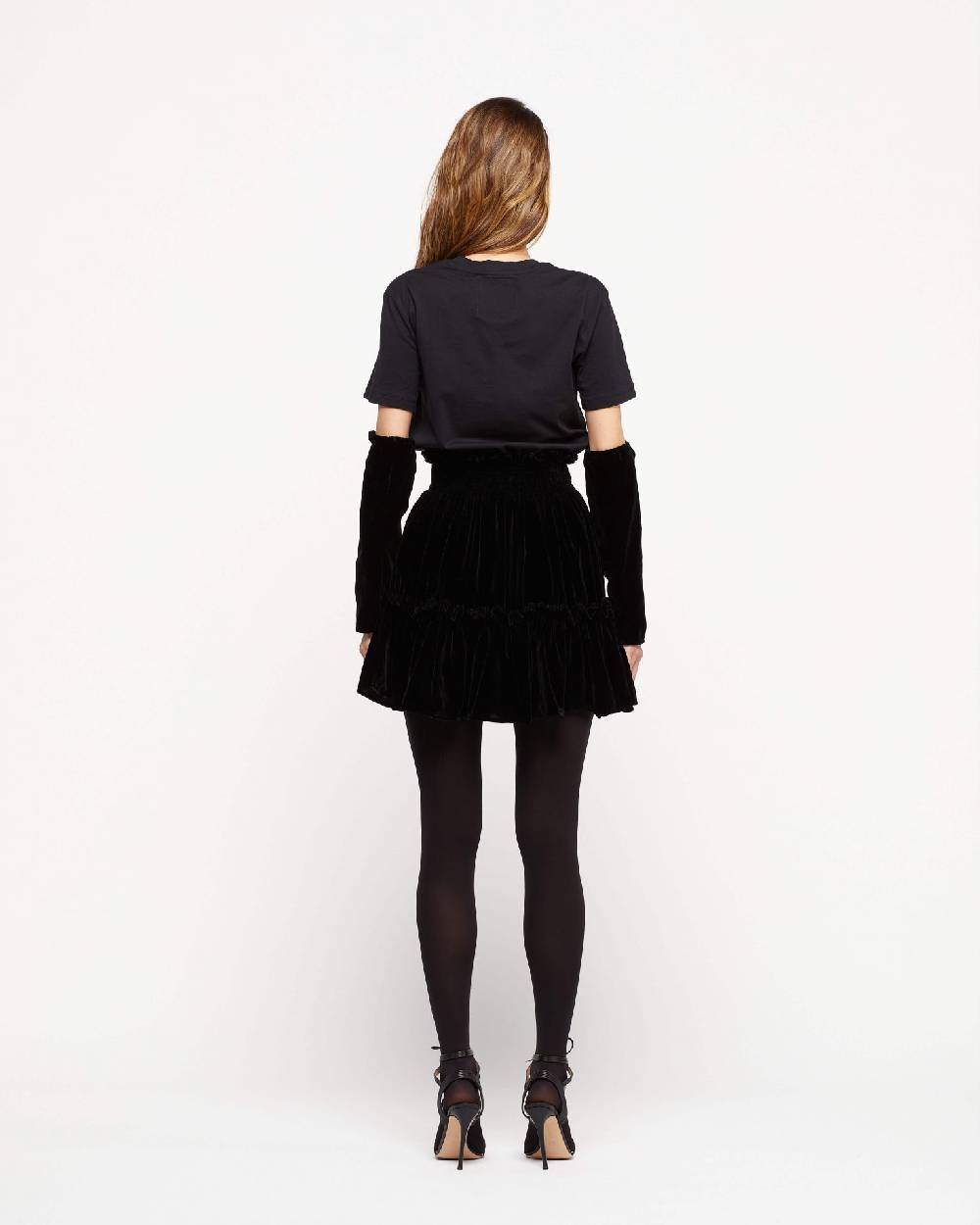 Le Twins Abito Mykonos – Nero gonna velluto Shopping Online