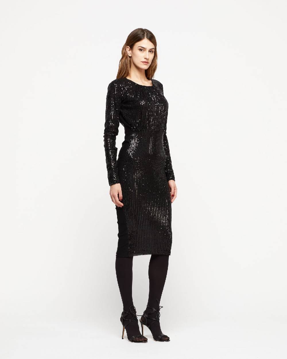 Le Twins Abito Fede – Paillettes Nero 2025