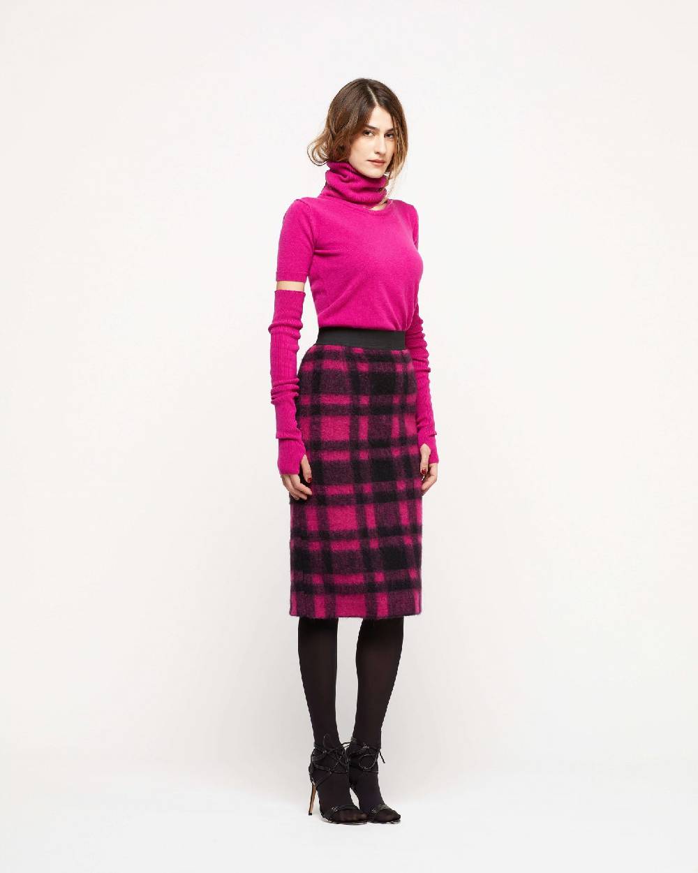Le Twins Gonna Vilma – Quadri Fucsia e Nero 2025
