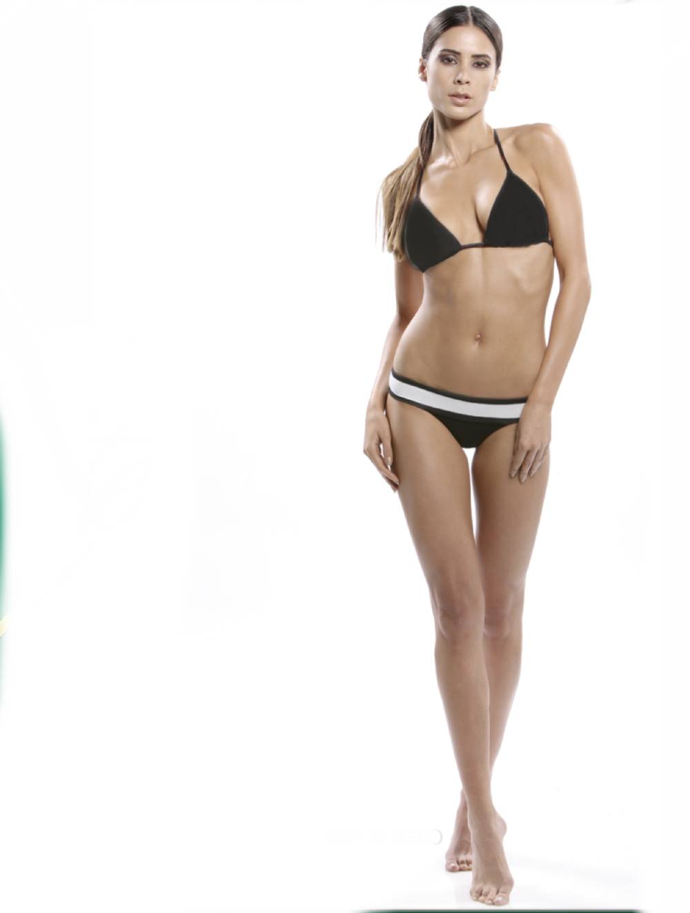 ﻿Nadia Guidi 01.a WIMBLEDON Nero Bikini