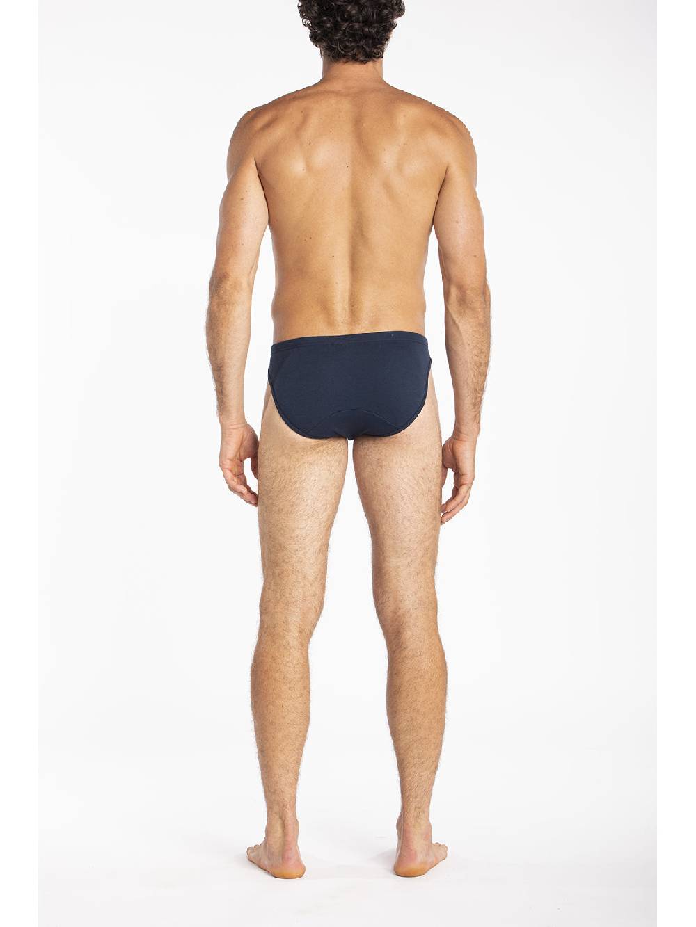 Julipet Slip blu in jersey di cotone elasticizzato taglio moderno e confortevole In Vendita