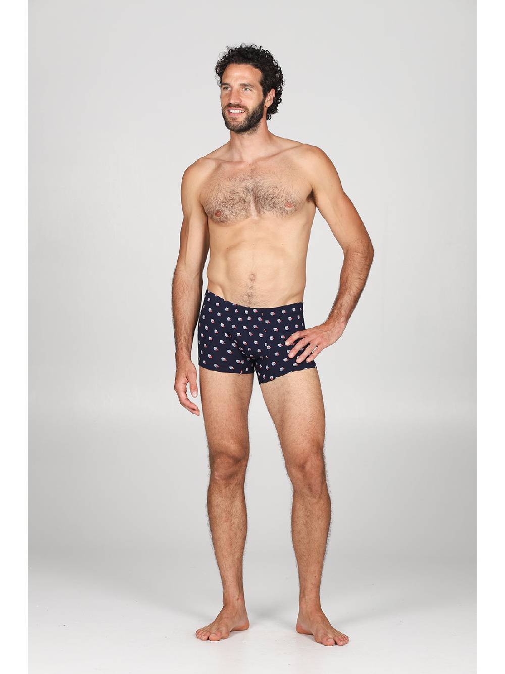 Julipet Boxer comfort in cotone bielastico, disegni "pesci" Italia
