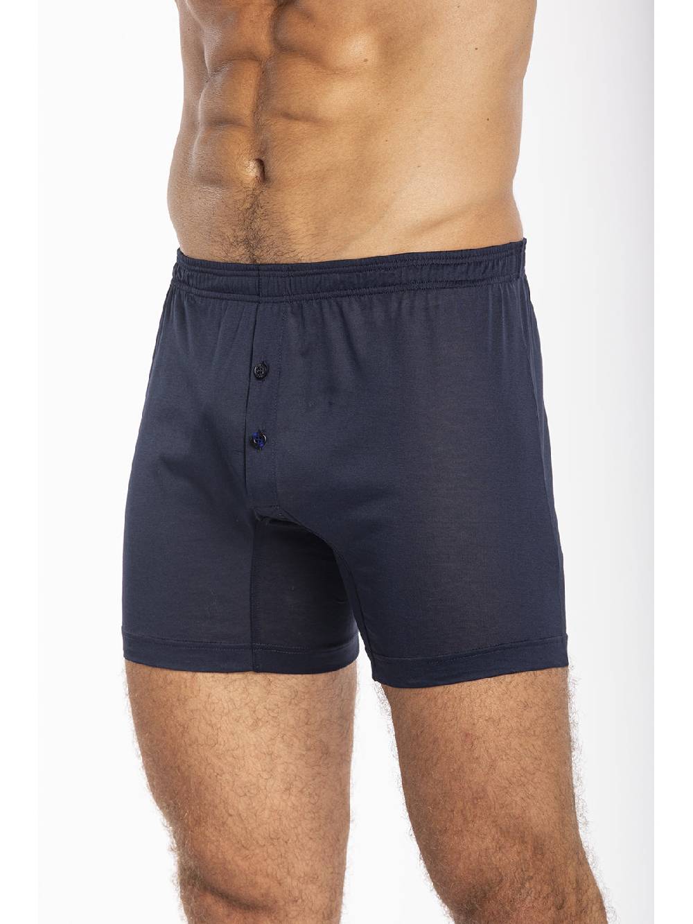 Julipet Boxer blu in jersey di puro cotone mercerizzato e gasato Consegna Veloce