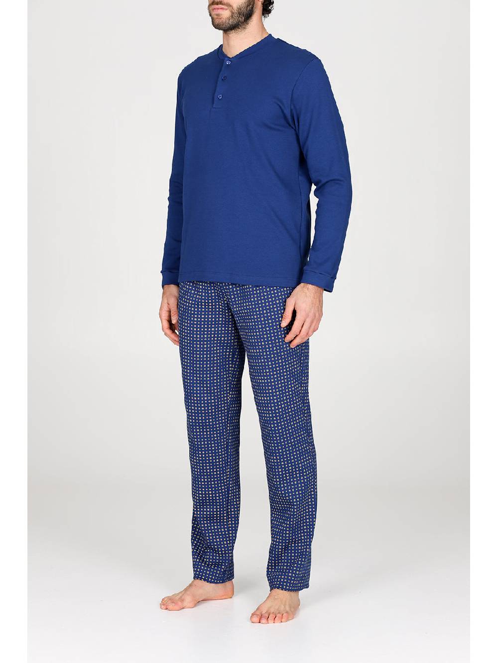 Julipet Pigiama serafino in caldo interlock di puro cotone Only for today