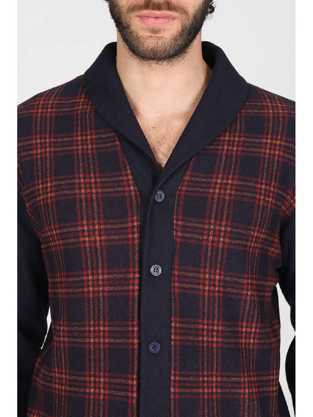 Julipet Pigiama cardigan in confortevole jacquard di cotone Nuovo