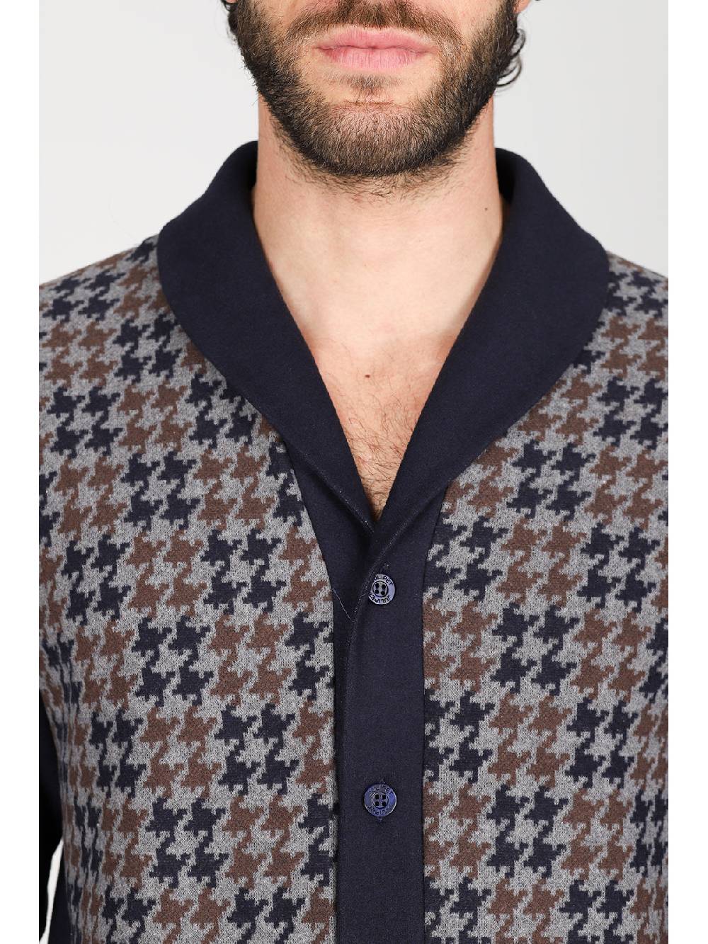 Julipet Pigiama cardigan in confortevole jacquard di cotone Qualità