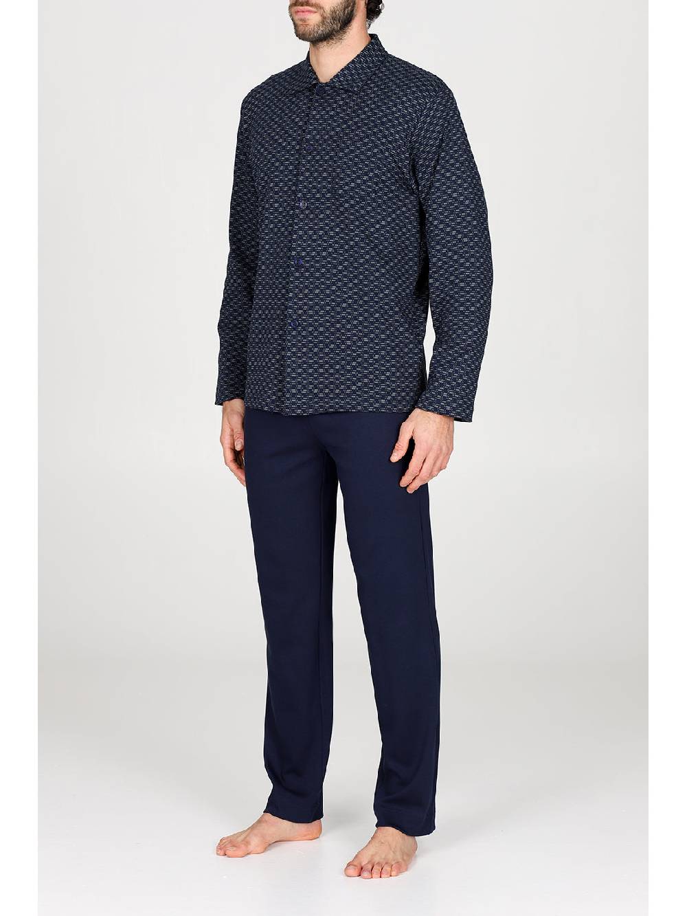 Julipet Pigiama cardigan in caldo interlock di puro cotone Vendita