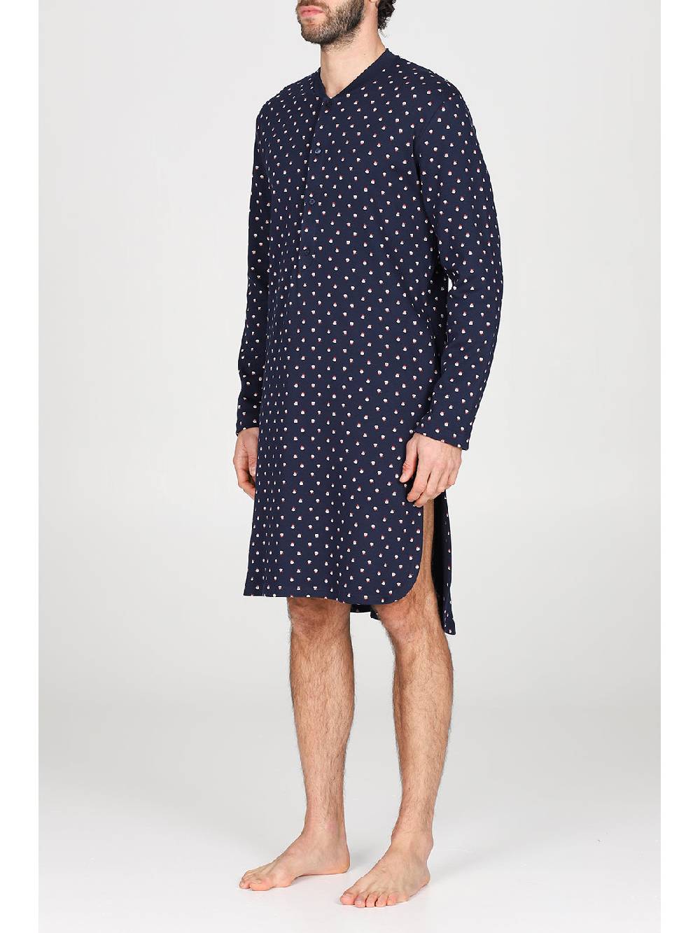 Julipet Camicia da notte in caldo interlock di puro cotone Negozi Online