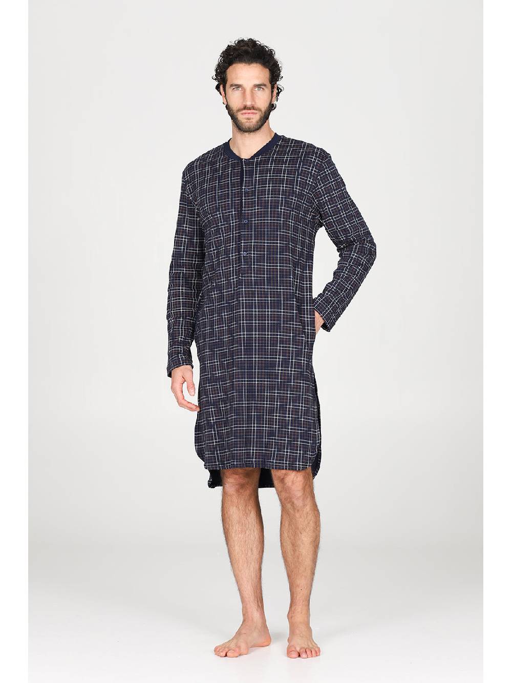 Julipet Camicia da notte in caldo interlock di puro cotone Consegna Veloce