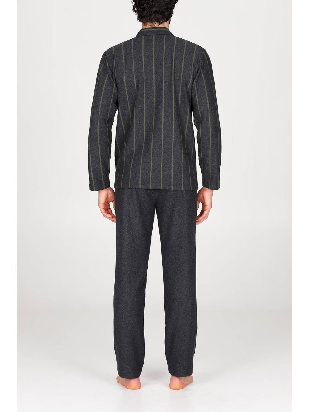 Julipet Pigiama cardigan in confortevole jacquard di cotone Outlet
