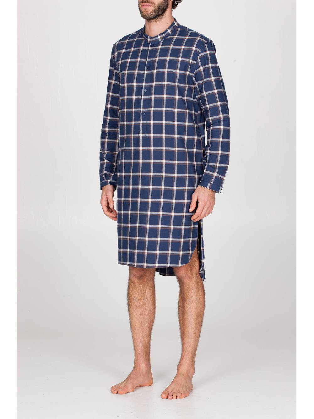 Julipet Camicia da notte in calda flanella di puro cotone Saldi