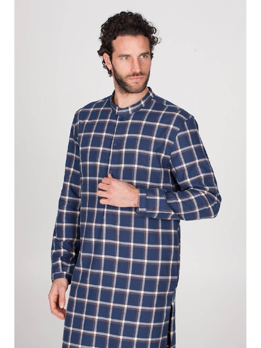 Julipet Camicia da notte in calda flanella di puro cotone Saldi