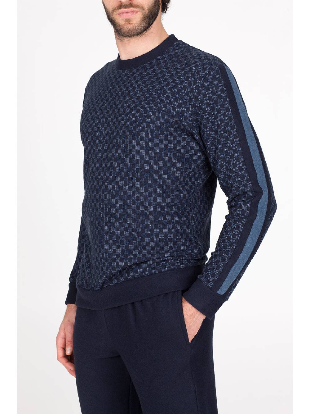 Julipet Pigiama in caldo jacquard di cotone Outlet