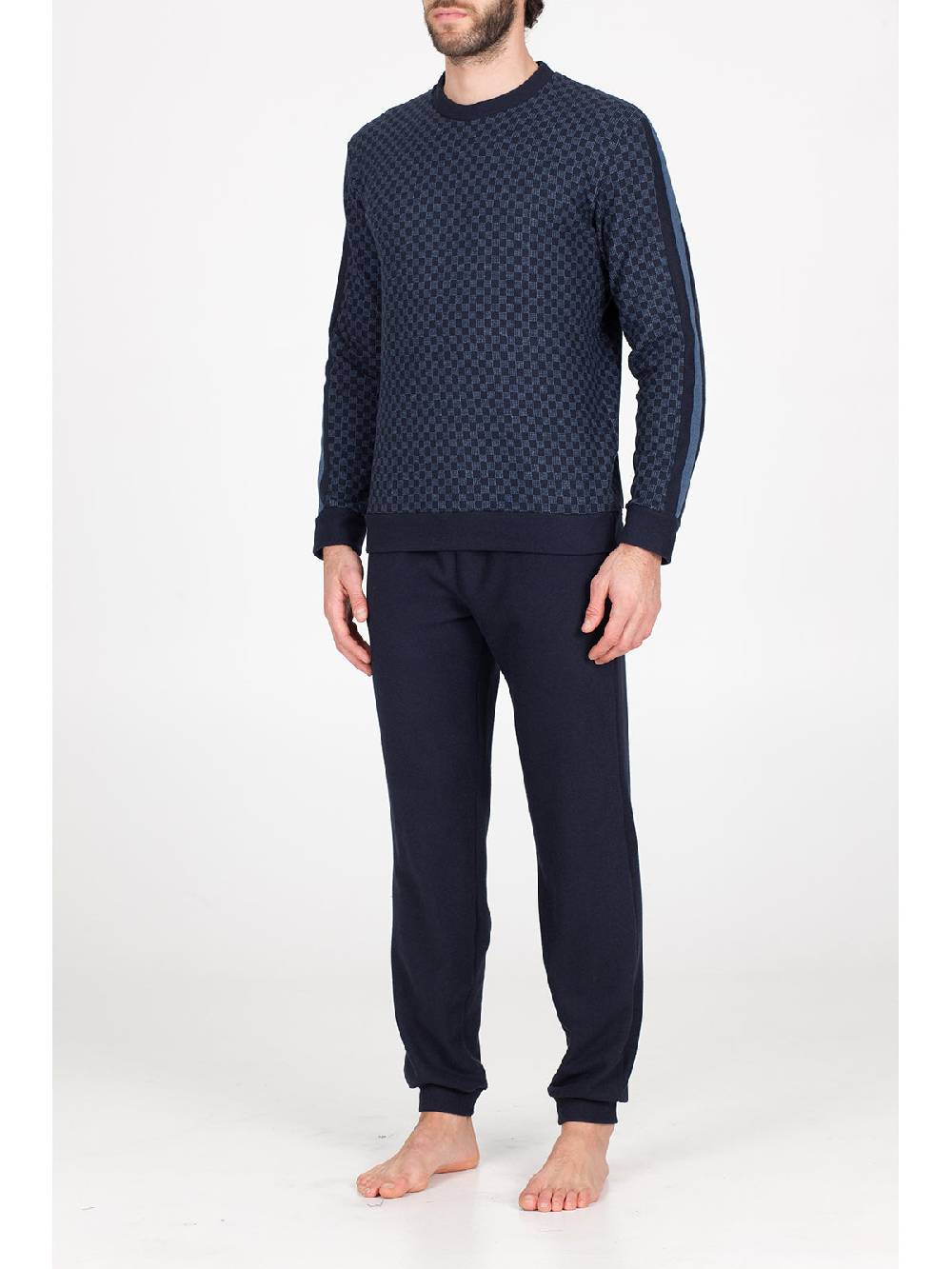 Julipet Pigiama in caldo jacquard di cotone Outlet