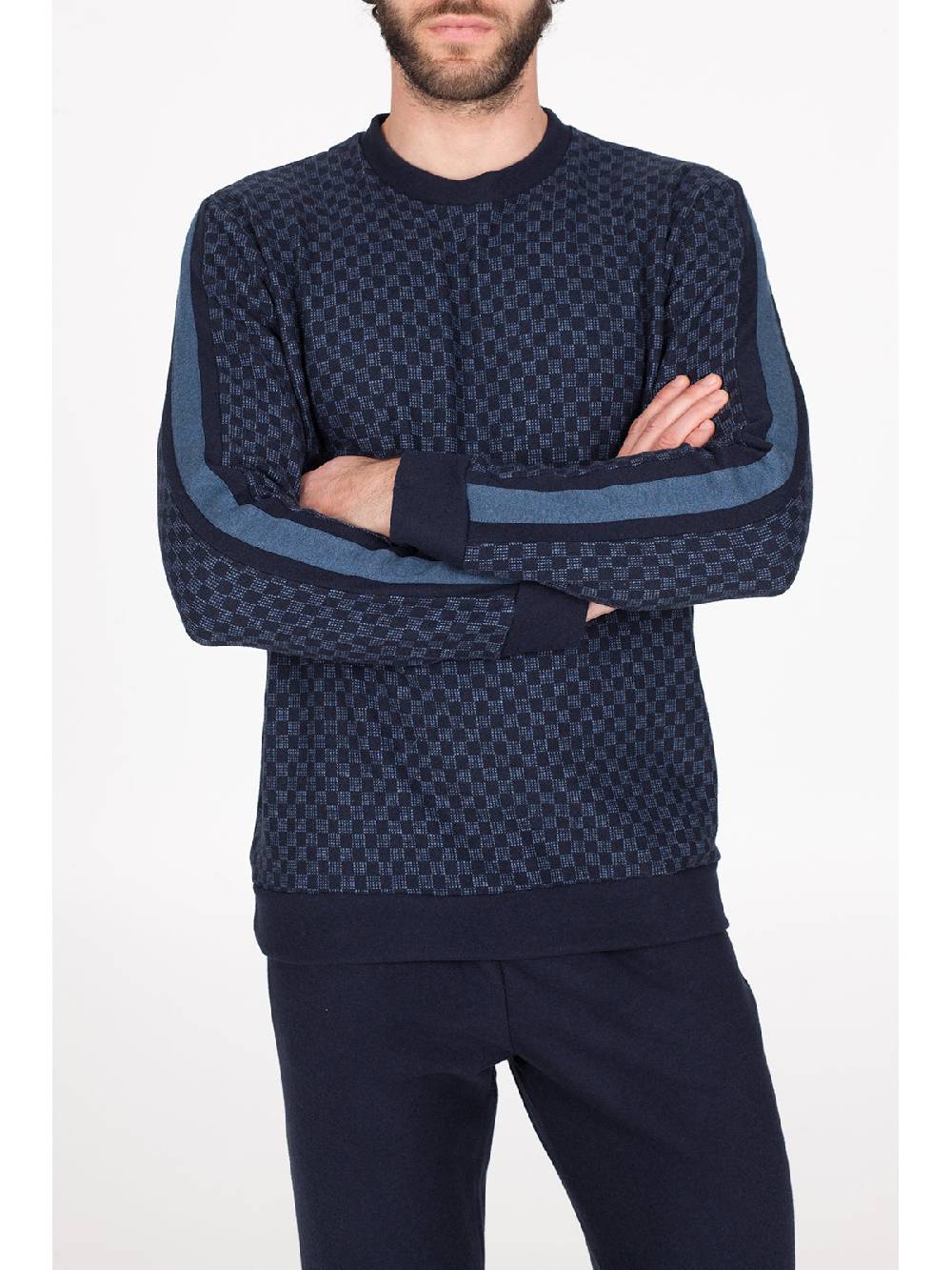 Julipet Pigiama in caldo jacquard di cotone Outlet