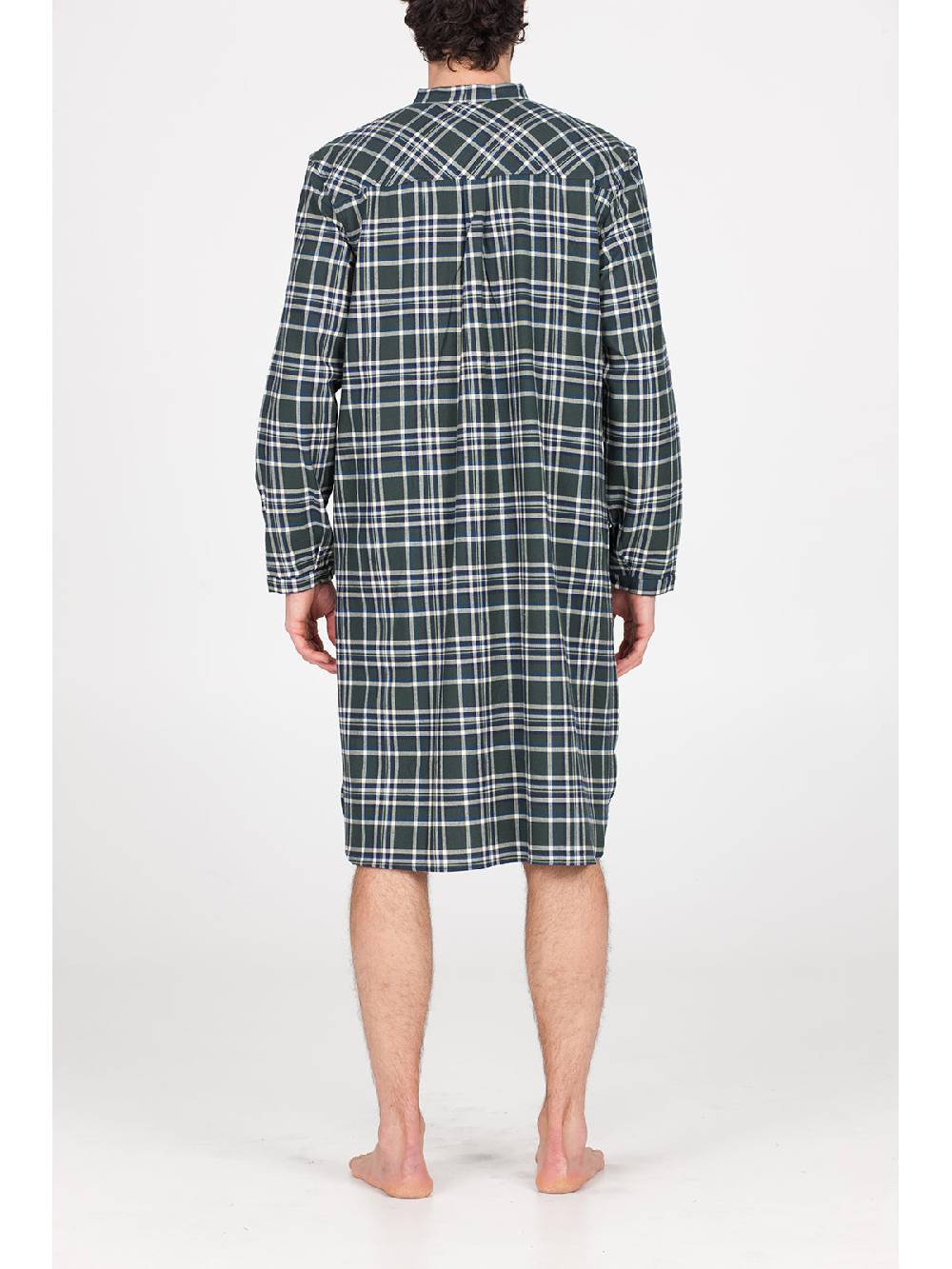 Julipet Camicia da notte in calda flanella di puro cotone Moda