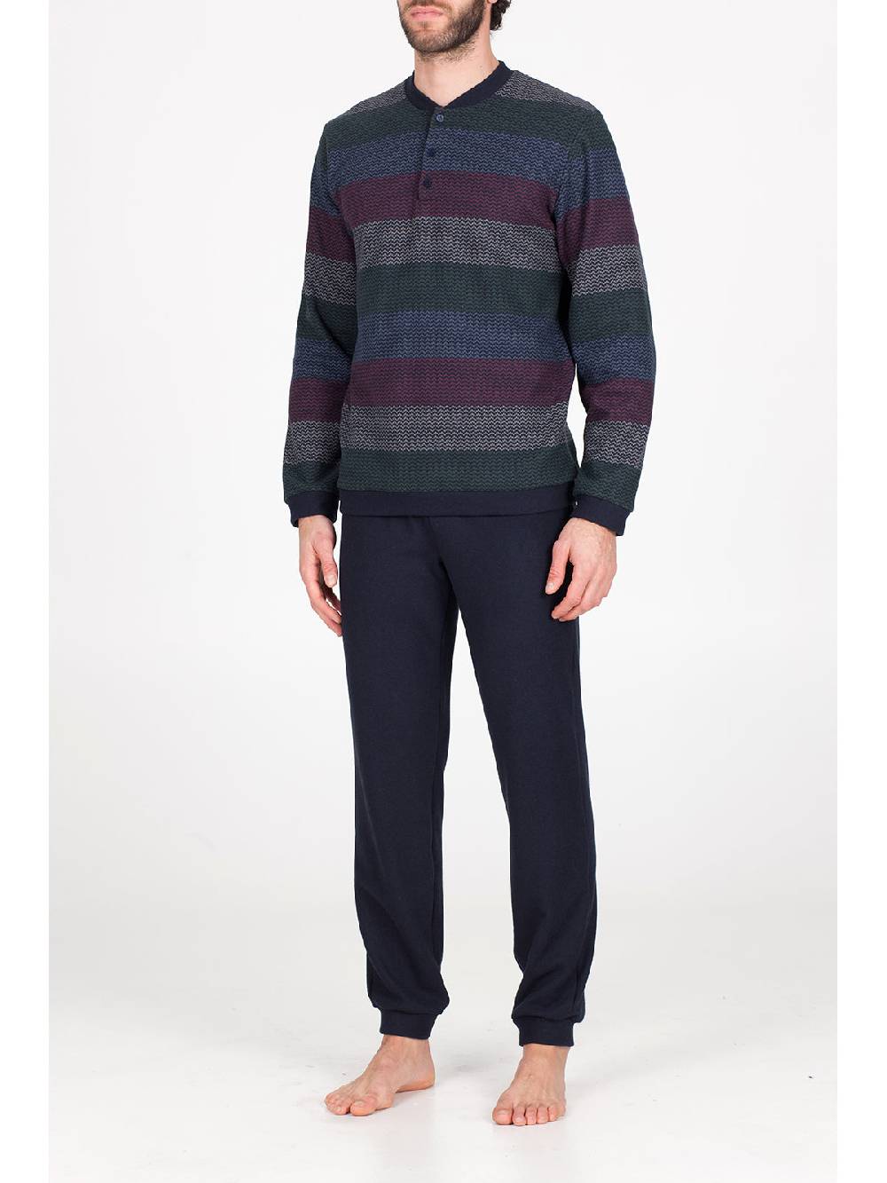 Julipet Pigiama in caldo jacquard di cotone Shopping Online