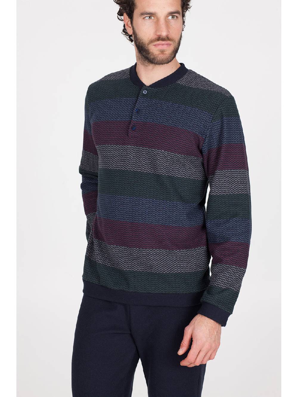 Julipet Pigiama in caldo jacquard di cotone Shopping Online