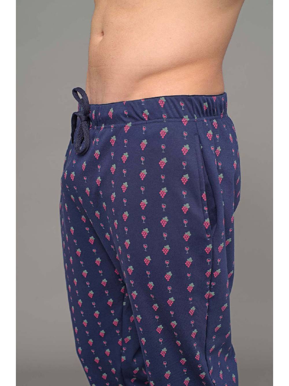 Julipet Pigiama girocollo linea winewear in interlock di puro cotone Offerte