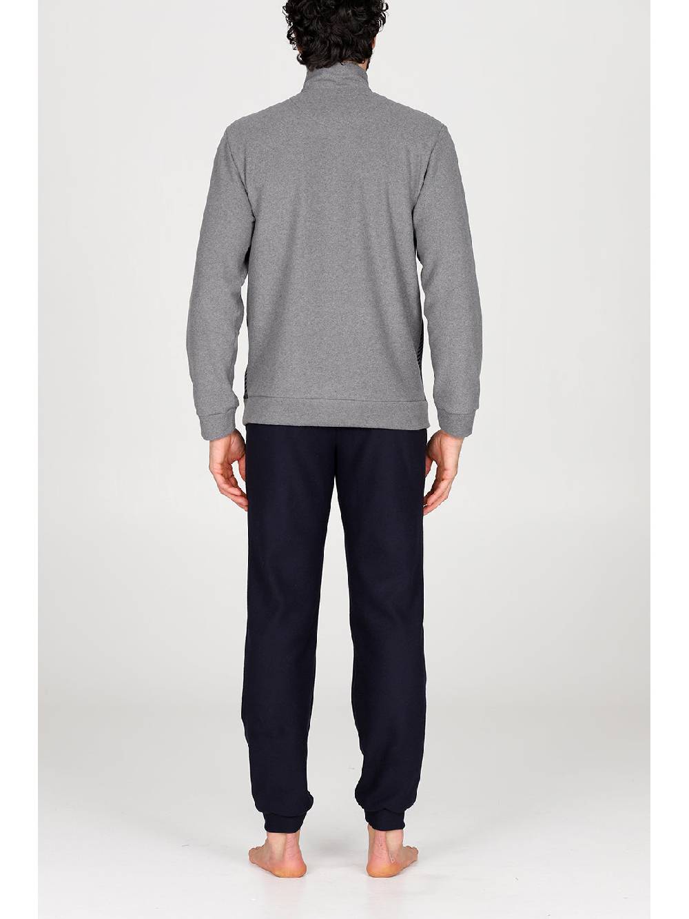 Julipet Pigiama con zip in confortevole jacquard di cotone Italia