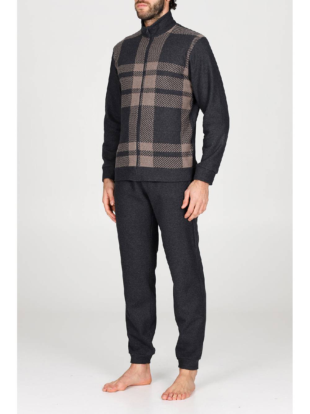 Julipet Pigiama con zip in confortevole jacquard di cotone 2025