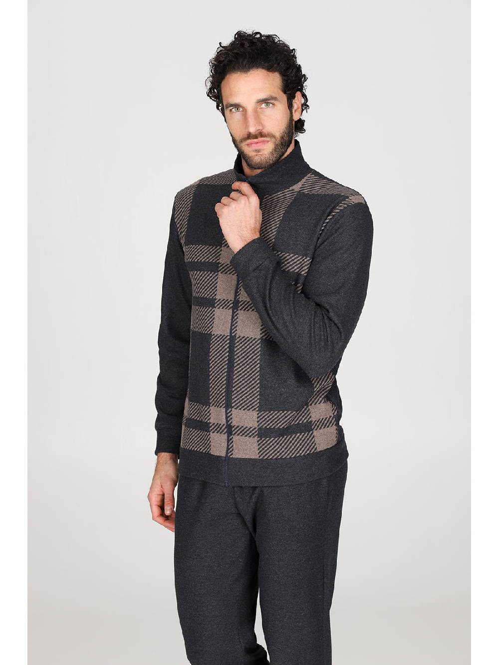 Julipet Pigiama con zip in confortevole jacquard di cotone 2025